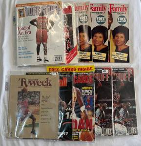 (10) Michael Jordan Basketball Magazines and Other Publications