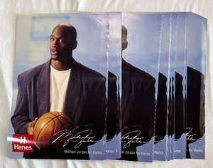HUGE LOT (100) Michael Jordan Hanes Posters