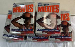 (8) Michael Jordan Wheaties Boxes Series 91 - 7 unopened, 1 empty