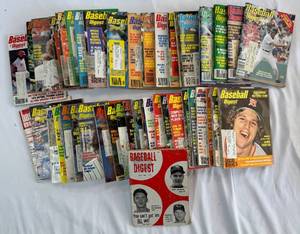 LARGE LOT of Baseball Digest Publications from 1969-1984