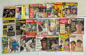(23) Big Lot of Vintage Baseball and More Magazines 1960s-80s w Big Stars