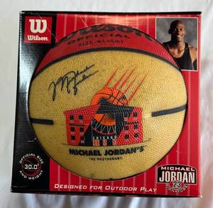 Michael Jordan New In Box Wilson Basketball w MJ Restaurant