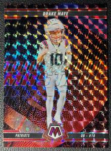 Drake Maye 2025 Mosaic Red Touchdown Masters Football Card No. 9