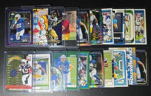 Los AngelesSan Diego Chargers 20-Card ParallelInsertRookie Football Card Lot (comes with 2 toy cars)