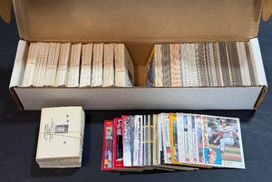 Large Box of Various 1980s Baseball Cards and Puzzles 1981-1989
