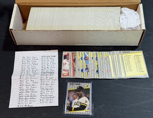 1989 Fleer Baseball Card Box - Partial Set