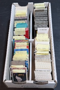 Large Box - Sorted Baseball and Football Mystery Box Early 1980s-2006