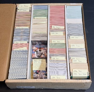 HUGE Box of 1981-1996 Donruss and Score Basbeall Cards