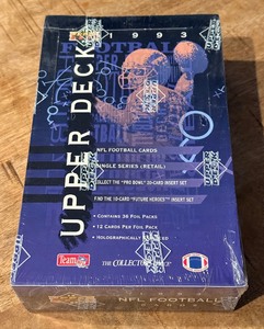 1993 Upper Deck Football Factory Sealed 36 Pack Card Box