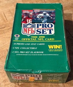1990 Pro Set Football Factory Sealed 36 Pack Card Box