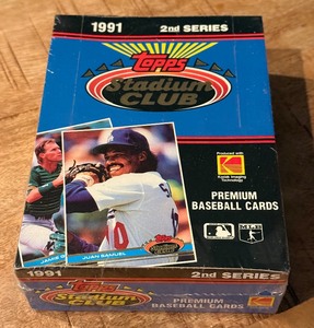 1991 Topps Stadium Club 2nd Series Factory Sealed Pack Card Box