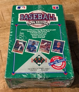 1990 Upper Deck Baseball Factory Sealed 36 Pack Card Box