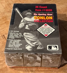 1991 Sporting News Conlon Collection Factory Sealed Baseball Card Box
