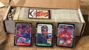 1987 Donruss Baseball Complete Card Set - Bonds, Maddux, Larkin Rookie Cards