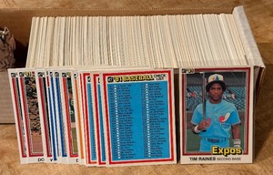 1981 Donruss Baseball Complete Card Set - MINTY Tim Raines RC, Vintage