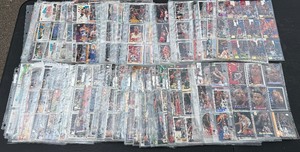 HUGE Lot of Basketball Cards Including 130 Binder Sheert  1,100 Cards from mostly 1990s w Stars Like Shaq - nothing pulled from this collection in our hands