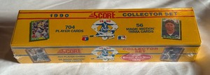 1990 Score Baseball Complete Factory Sealed Card Set - Bo Jackson Shoulder Pads  Thomas RC