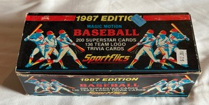 1987 SportFlics Baseball Complete Factory Card Set