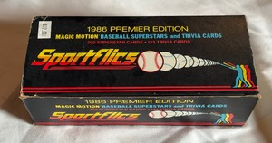 1986 SportFlics Baseball Complete Factory Card Set