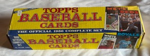 1986 Topps Baseball Complete Factory Card Set