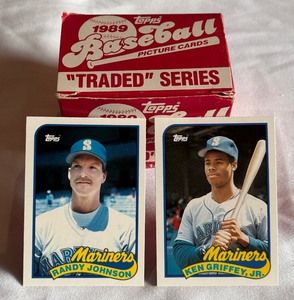 1989 Topps Traded Baseball Card Set - Ken Griffey Jr.  Randy Johnson RCs