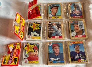 3 Rack Packs - 1987 Topps Baseball Cards