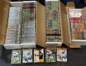 HUGE Lot of 1995 Action Packed RCs, 4 Boxes - Curtis Martin, Kordell Stewart, Steve McNair