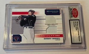 Barry Bonds Event-Used Base and Plate 2002 Big League Challenge Materials #46 Untouched Baseball Card