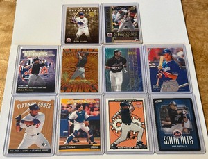 (10) Mike Piazza Insert Baseball Card Lot