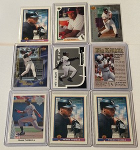 (9) Frank Thomas Baseball Card Lot w Inserts