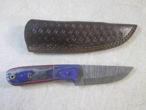 (FS) 8 Fixed Blade Damascus Knife ...