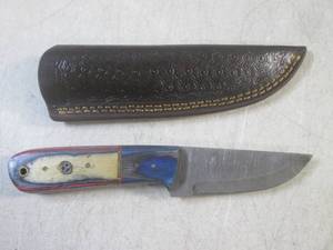 (FS) 8 Fixed Blade Damascus Knife ...