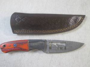 (FS) 8 Fixed Blade Damascus Knife ...