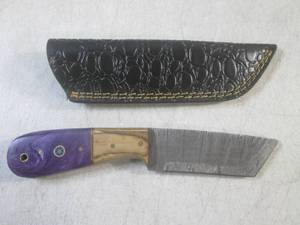 (FS) 8 Fixed Blade Damascus Knife ...