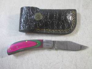 (FS) 6 18 Damascus Blade Folding ...