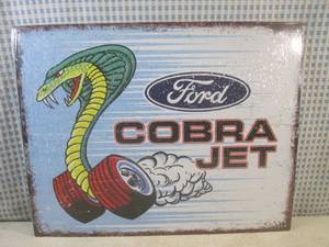 (EC1) Ford Cobra Jet Tin Sign 16 x...