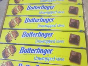 (B-1) 9 Boxes of Butterfinger Unwra...