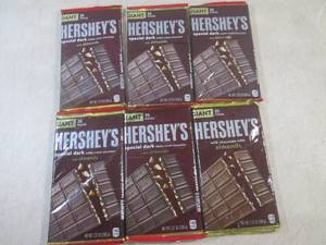 (B-1) 6 Giant 25-Piece Hersheys Cho...