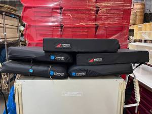 MSRP $600 Lot Of 5 Premium Wheelchair Cushions, Comfort Support Pro &amp Express Comfort Pressure Relief Seat Cushions, High-Density Foam Support For WheelchairsOffice ChairsRehab Use, Removable Washable Covers, Great Condition