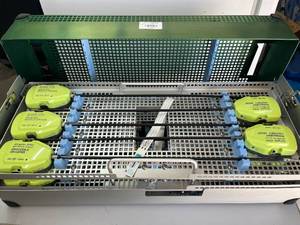 MSRP $25,000 da Vinci Single-Site Laparoscopic Surgical Instrument Set &amp Sterilization Case wWristed Needle Drivers, Crocodile Grasper, Permanent Cautery Hook, Maryland Dissector, Clip Applier, Scissors, Irrigator, Cannulas, Dock Assist &amp Accs.