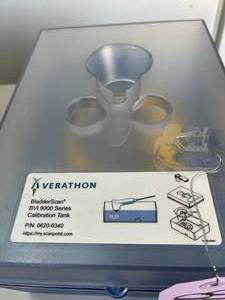 MSRP $600 Verathon BladderScan BVI 9000 Series Calibration Tank, PN 0620-0340, Ultrasound Bladder Scanner Testing &amp Calibration Accessory, Water-Fill Phantom Tank For System Accuracy Verification &amp Biomedical Service Applications, WORKS GREAT