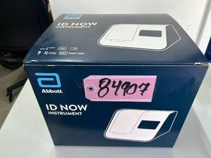 MSRP $10,000 NEW Abbott ID NOW NAT-024 Analyzer. This easy-to-use desktop lab gives rapid molecular results for COVID, Flu, &amp Strep in under 15 mins. Perfect for fast, reliable health insights. Compact &amp portable