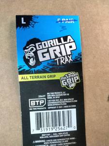 This is a pack of 3 pairs of Gorilla Grip TRAX Extreme Grip Work Gloves in size Large
