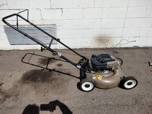 Craftsman 21-inch lawn mower powered by a 6.75 horsepower Tecumseh Eager-1 engine.