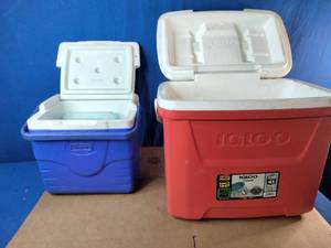 Coleman Excursion 9-Quart Cooler  and the Igloo Laguna 28-Quart Ice Chest Cooler
