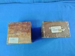 (2) Wood turning blanks made from exotic wood