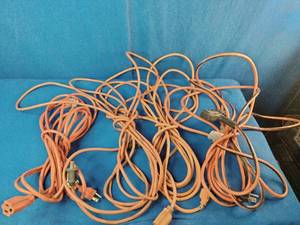 (4) 25 foot orange extension cords