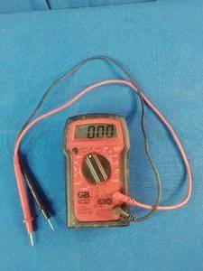 Gardner Bender GDT-3190 Digital Multimeter featuring a red housing with a protective black rubber boot.