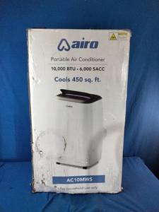 This is an Airo Comfort Portable Air Conditioner, model AC10MWS.