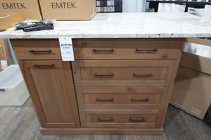 Kitchen island 4 foot x2 foot w6 foot granite